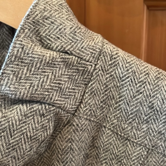 J. Crew Gray Ruffle Blazer - Picture 7 of 8